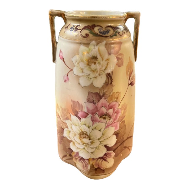 Early 20th Century Nippon Double Handled Vase For Sale