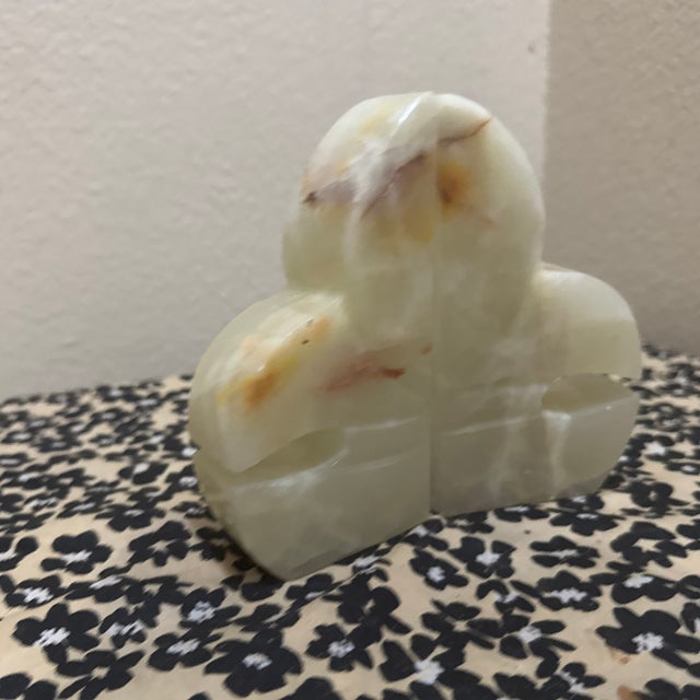 Vintage Mexican Hand-Carved Onyx Bookends For Sale - Image 4 of 9