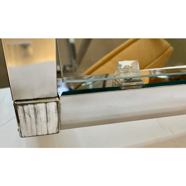 Modernist Geometric Diamond Shaped Chrome Etagère For Sale - Image 11 of 13