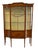 Antique Victorian Satinwood Inlaid Bow Front Display Cabinet, 1890 For Sale