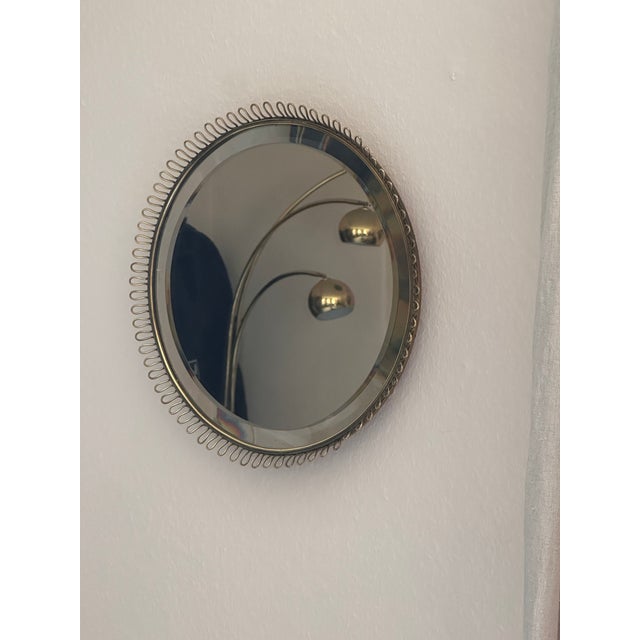 Vintage Brass Mirror with Ball Feet by Josef Frank for Svenskt Tenn, 1950s For Sale - Image 14 of 17