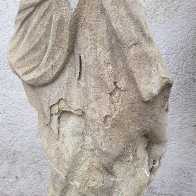 Figurative Sculpture, 17th Century, Stone For Sale - Image 13 of 17