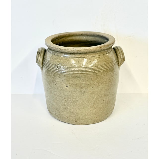 Ceramic French Stoneware Confit Pot For Sale - Image 7 of 10