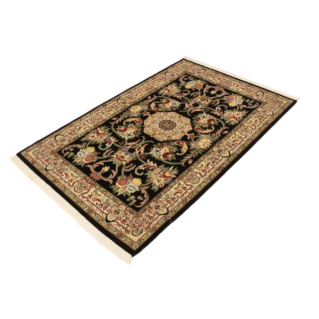 Designed with mesmerizing intricacy and gorgeous color palette, this hand-knotted masterpiece demonstrates the beauty and...