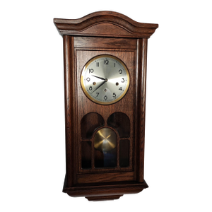 Westminster Chime German Wall Clock by Jauch, Mechanical, West Germany, 1960s