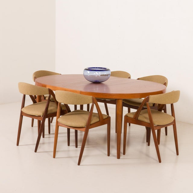 Mid-Century Modern Model 31 Chairs attributed to Kai Kristiansen for Schou Andersen, Denmark, 1960s, Set of 6 For Sale - Image 3 of 18