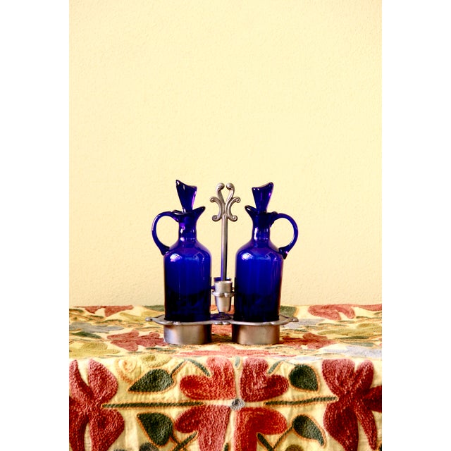 Cobalto is a charming condiment set realised in Italy in the mid 50s. This old-world piece was crafted from deep cobalt...