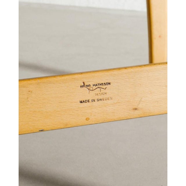 1960s Vintage Swedish Wooden Easy Chair by Bruno Mathsson for Karl Mathsson, 1960s For Sale - Image 5 of 7