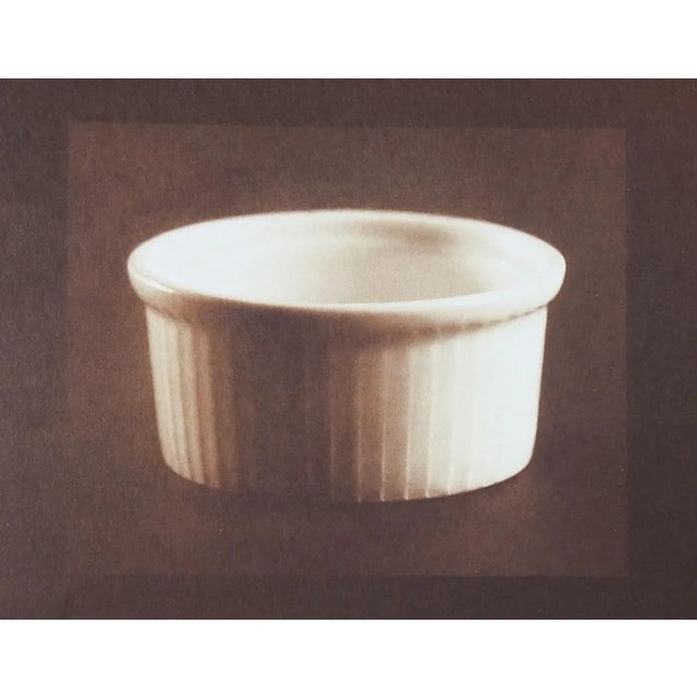 Vintage circa 1990's cyanotype photograph on heavy paper by Eric C. Weller (20th century) Texas. Unsigned, ramekin still...