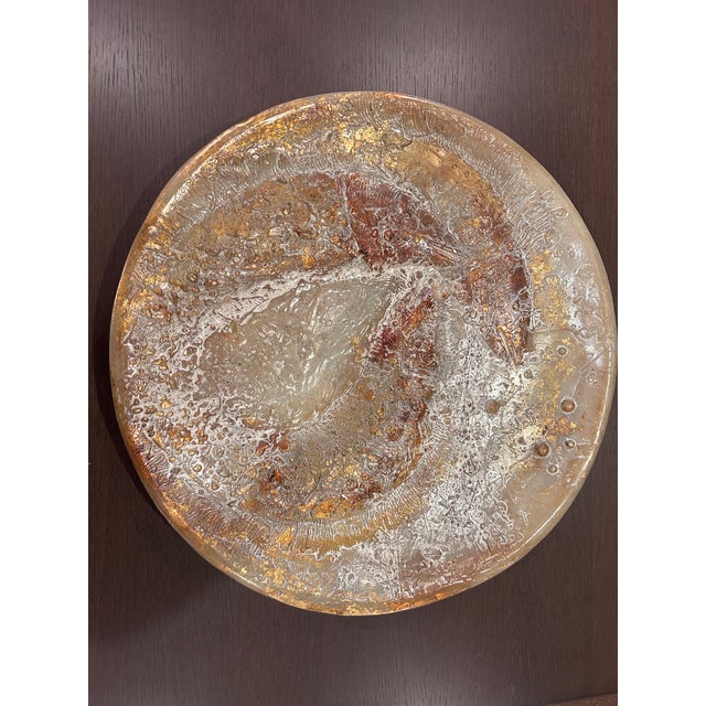 Plastic Decorative Chinoiserie Fish Platter / Wall Plate For Sale - Image 7 of 7