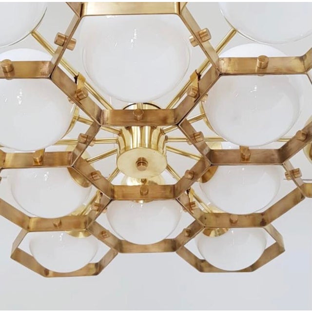 Not Yet Made - Made To Order 21st Century Honeycomb Chandelier by Fabio LTD For Sale - Image 5 of 10
