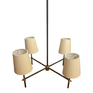 Visual Comfort Thomas Obrien Oil Rubbed Bronze 4 Light Bryant Small Chandelier For Sale