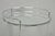 Silver Vintage Mid Century Modern Chrome Round Glass 2 Tier Rolling Bar Cart Side Table For Sale - Image 8 of 11