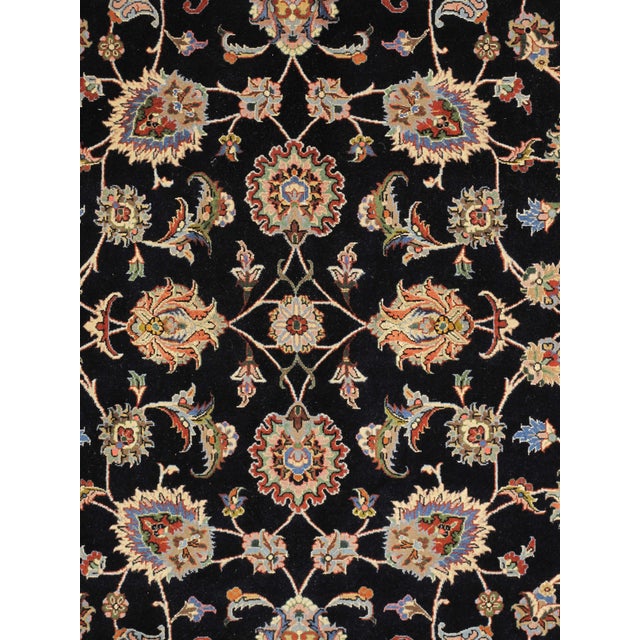 Traditional Vintage Hand-Knotted Persian Mashad Rug 8'2" X 11'3" For Sale - Image 3 of 4