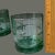 Mid-Century Modern Vintage Four Anchor Hocking u.s.a Low Ball Green Glasses Marked For Sale - Image 3 of 6
