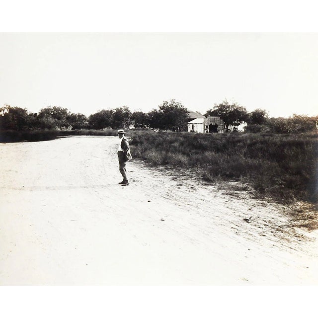 1919 Photograph Solitary Man by C. O. Lee San Antonio Texas For Sale