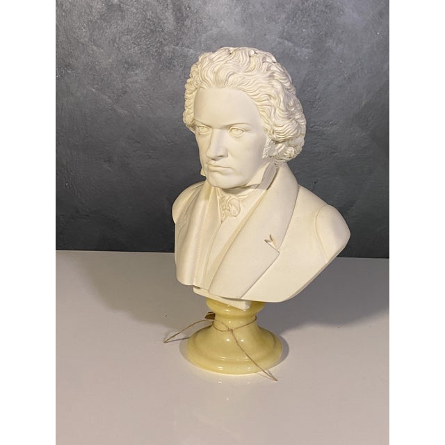 Marble Dust Bust of Beethoven by A. Giannelli, 1960s For Sale - Image 3 of 10
