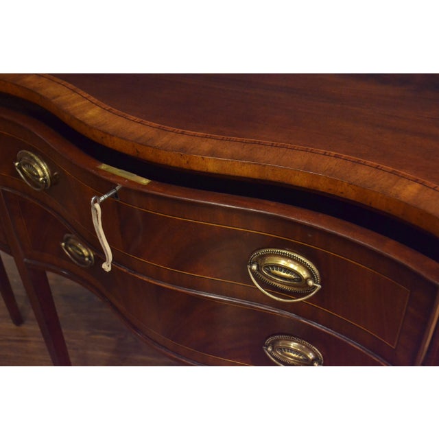 2020s Mahogany Hepplewhite Style Sideboard by Leighton Hall For Sale - Image 5 of 7