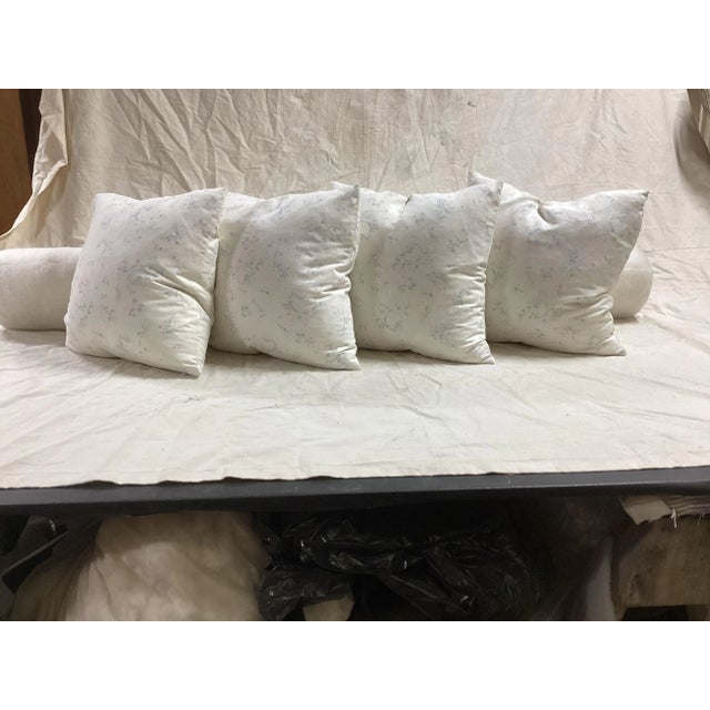 We made these beautiful pillows covers using a Ralph Lauren linen fabric, with 10/90 goose down & feather inserts. Selling...