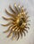 Art Noveau Style Hand-Carved Giltwood Sunburst Mirror, Spain, 77cm For Sale - Image 12 of 12