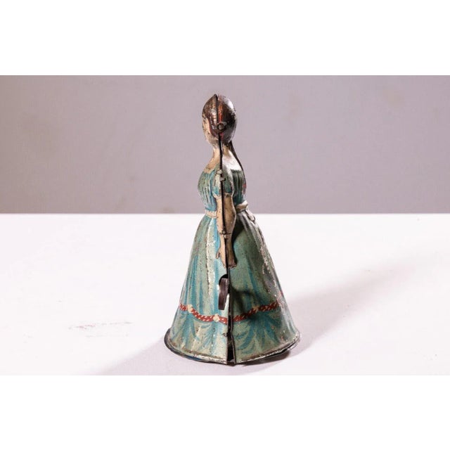 Heinrich Fisher & Co Woman in Apron Antique Windup Tin Toy
