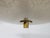 Mid-Century Modern Mid-Century Three-Light Ceiling Lamp in Textured Glass, 1950s For Sale - Image 3 of 16