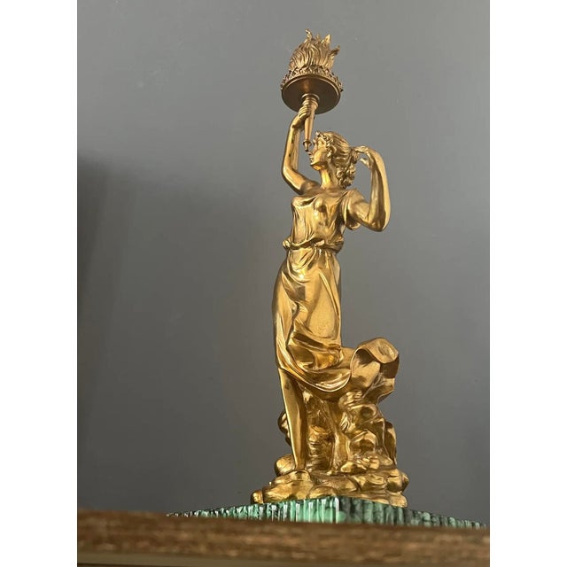 Figurative 1960s Bronze & Porcelain Statue For Sale - Image 3 of 10
