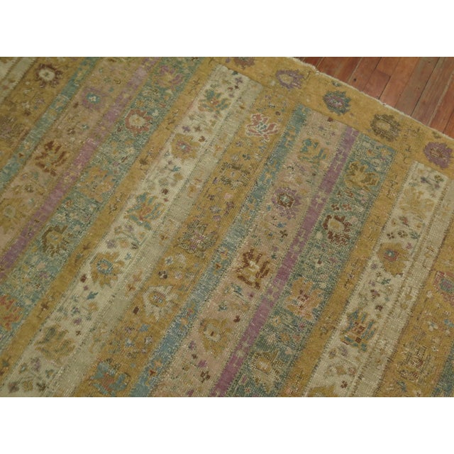 Square Antique Turkish Rug, 9'9'' X 10'5'' For Sale In New York - Image 6 of 13