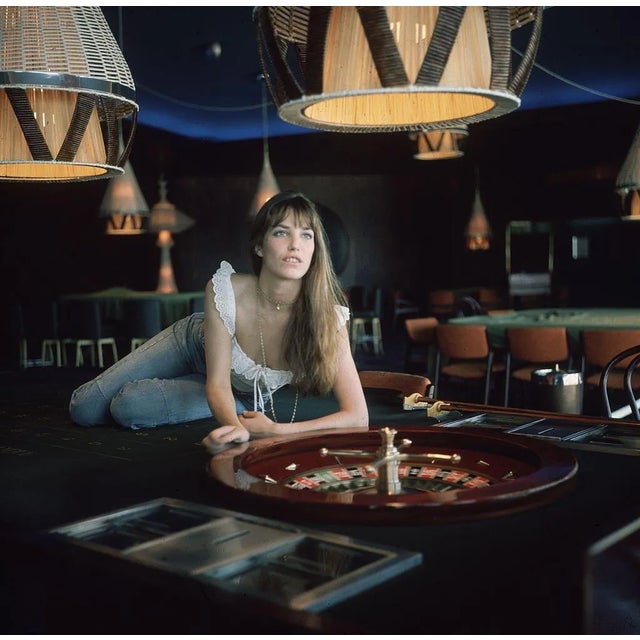 Actress Jane Birkin' Contemporary Archival Color Photograph Print From the Original Negative by Getty - 16x16 For Sale