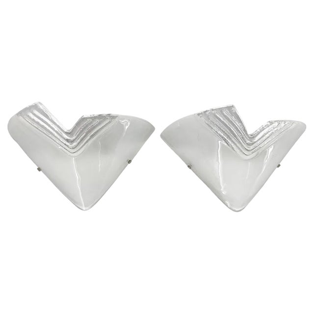 Murano Glass Wall Lights, Italy, 1960s, Set of 2 For Sale