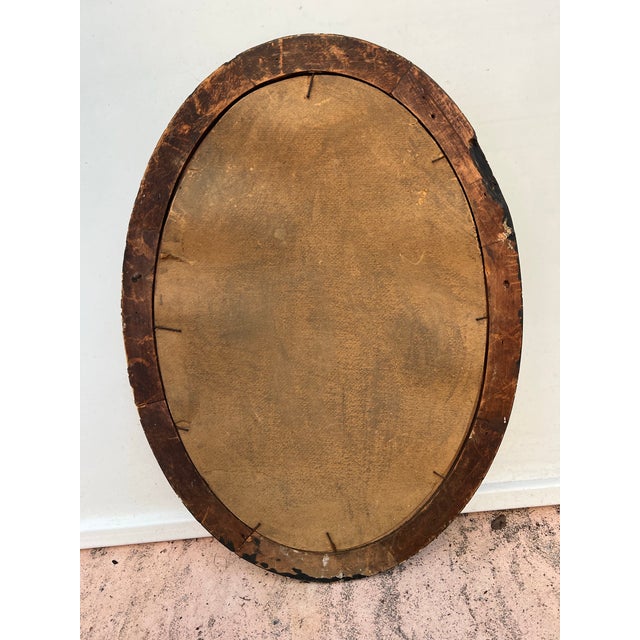 Antique Victorian Photograph of Gentleman With Mustache in Oval Wood Frame For Sale - Image 9 of 9