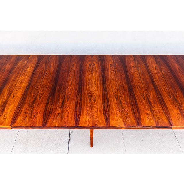 Mid Century Danish Rosewood Conference Table by Arne Vodder for Sibast, C1960s For Sale In Los Angeles - Image 6 of 16