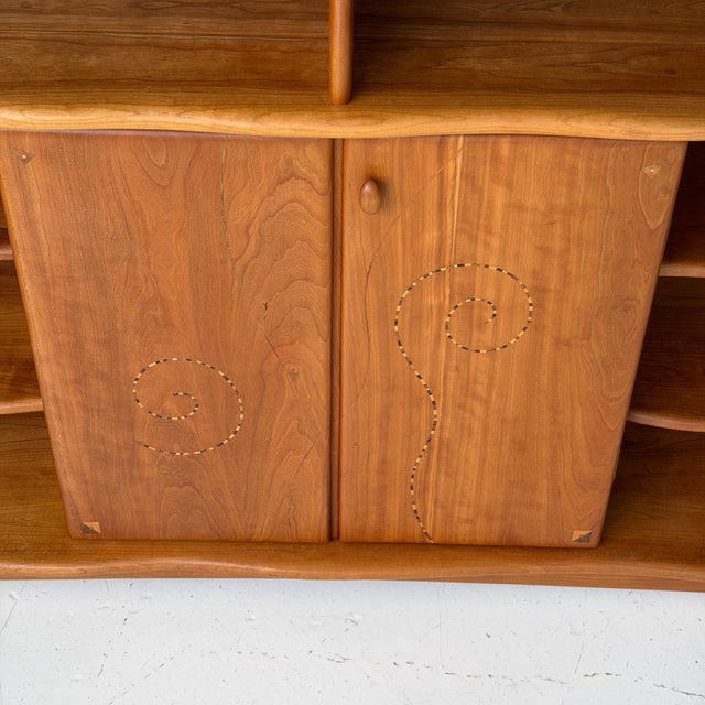 1980s Inlaid Studio Made Credenza by Steven Spiro For Sale In Chicago - Image 6 of 9