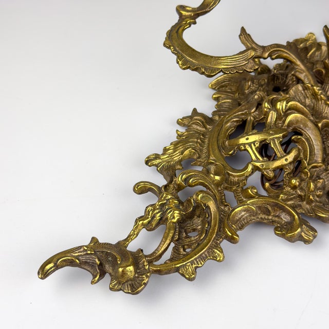 Vintage Italian Bronze Wall Sconce, Italy, 1930s For Sale - Image 9 of 18