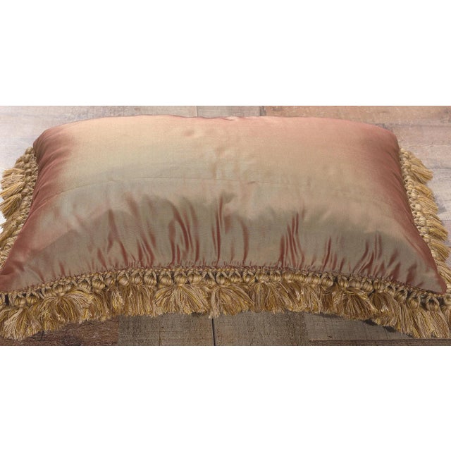 Textile Antique French Aubusson Pillow For Sale - Image 7 of 12