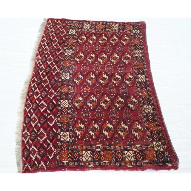 Antique Turkmen Rug 2'3'' x 4' For Sale - Image 10 of 11