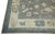 Modern Early 21st Century Gray Floral Design Handwoven Wool Turkish Oushak Rug 6'1" X 8'4" For Sale - Image 3 of 8