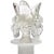 Mid 20th Century Murano White Zanfirico Ribbons Flower Top Stopper Italian Art Glass Vintage Decorative Vanity Bottle For Sale - Image 5 of 8