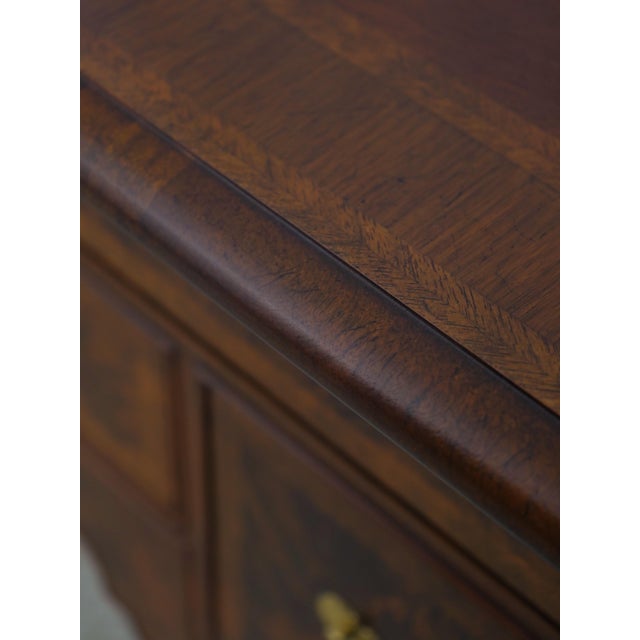 1980s Baker Model 8868 Colonial Williamsburg Walnut Lowboy Dressing Table For Sale - Image 12 of 18