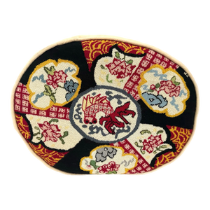 Vintage Imari Needlepoint Pillow
