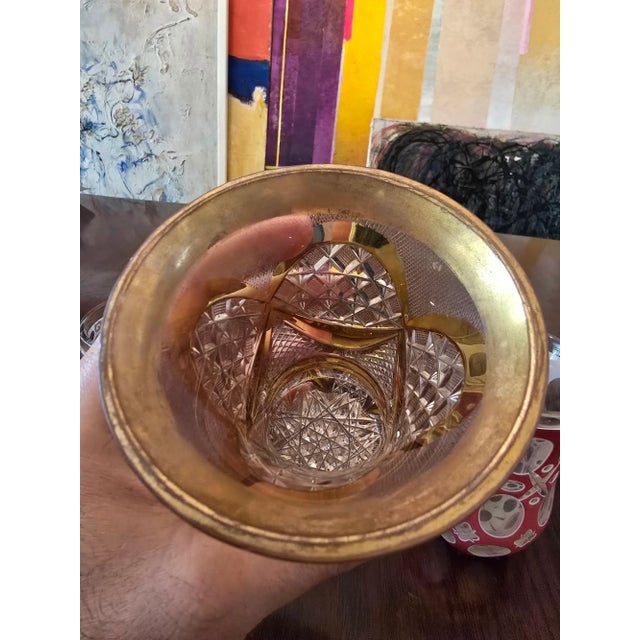 Antique Bohemian Glass Moser Overlay Vases - Set of 3 For Sale - Image 10 of 12