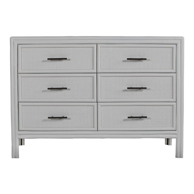 Bermuda Six-Drawer Dresser - Light Gray For Sale