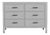 Bermuda Six-Drawer Dresser - Light Gray For Sale