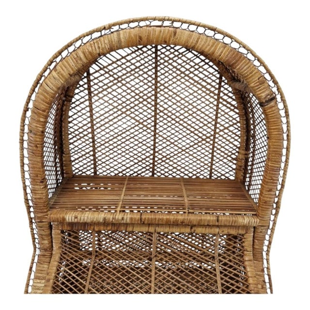Italian Bamboo and Rattan Credenza or Bookcase, 1970s For Sale - Image 4 of 7