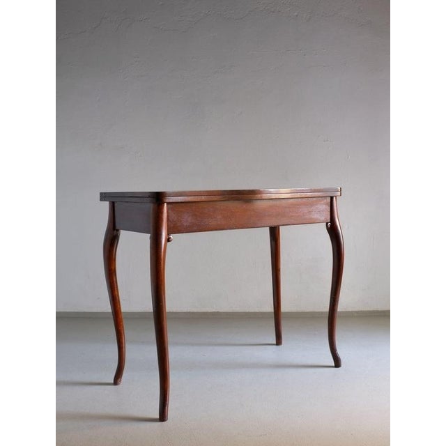 Mahogany Console Folding Table, France For Sale - Image 9 of 10
