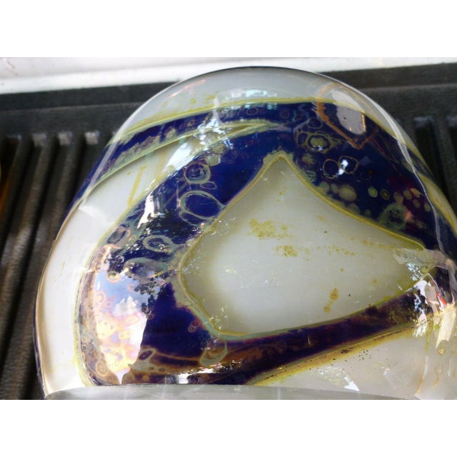 1980s Sam Herman Mid-Century Large Bulbous Val St Lambert Vase For Sale - Image 5 of 10