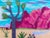 Contemporary Fiber Art Joshua Tree Desert Landscape Set With Haiku by Paula Darnell For Sale In Las Vegas - Image 6 of 10