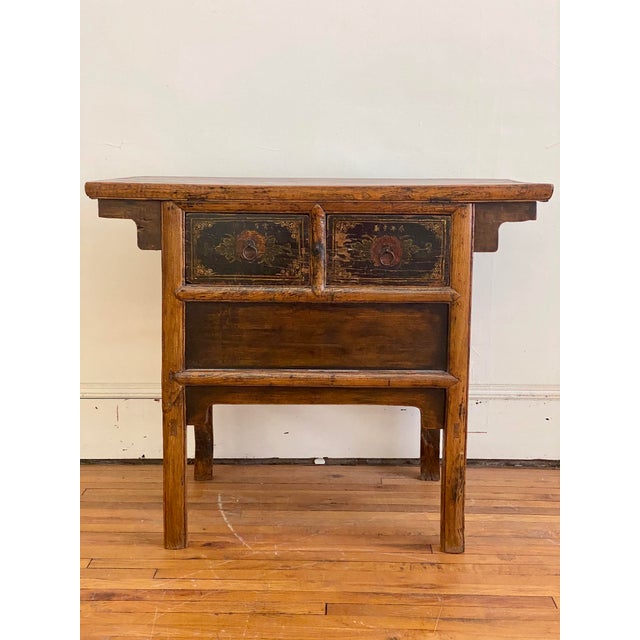 These sideboard chests come with many names. Alter table, scholars chest, money chest ect. Two drawers on top with secret...