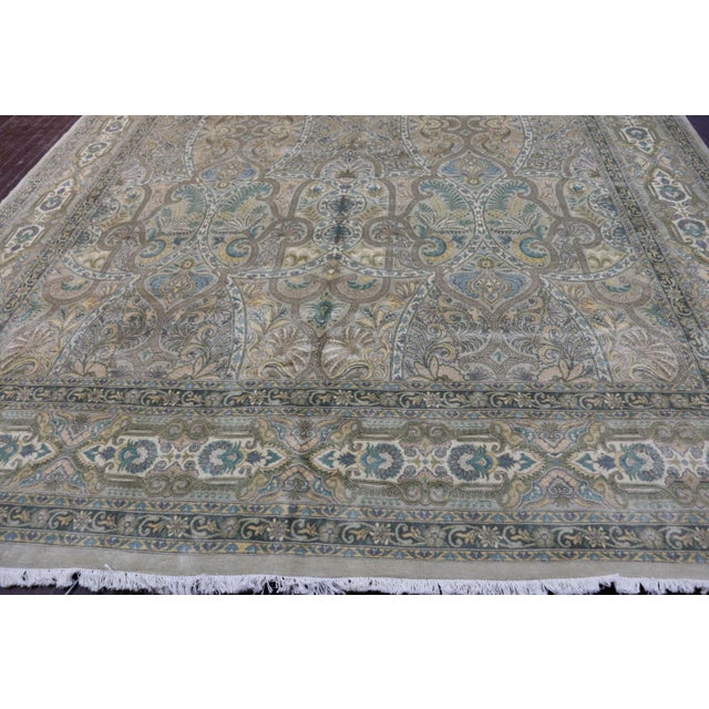 Traditional Vintage, 8'10"' X 12'2"' Hand Made Oriental Carpet For Sale - Image 3 of 10