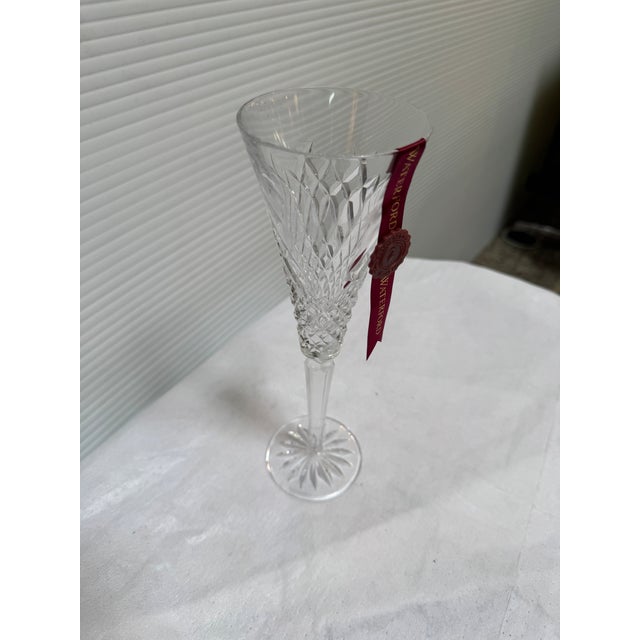 Art Nouveau Late 20th Century Waterford Twelve Days of Christmas Partridge Flutes With Boxes, Set of Two For Sale - Image 3 of 12